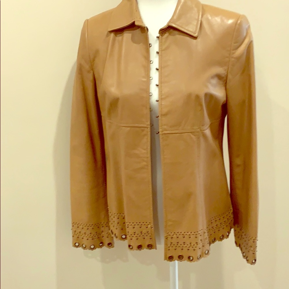 David Meister leather jacket.